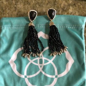 Kendra Scott black dangling earrings
